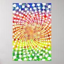 Poster: Poker Card Suits Spiral