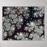 Poster Print: Floaters Over Metallic IceField