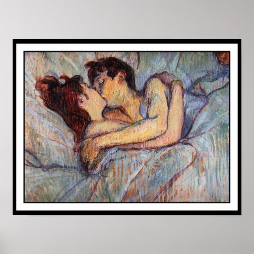 Poster/Print/ Lautrec - In Bed-The Kiss