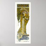 Poster/Print: Mucha - Sarah Bernhardt - Gismonda