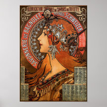 Poster/Print: Mucha - "Savonnerie de Bagnolet"