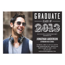 Poster Style Graduation Invitation