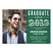 Poster Style Graduation Invitation