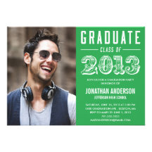 Poster Style Graduation Invitation