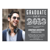Poster Style Graduation Invitation