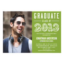 Poster Style Graduation Invitation
