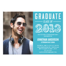 Poster Style Graduation Invitation