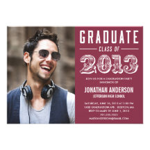Poster Style Graduation Invitation