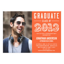 Poster Style Graduation Invitation