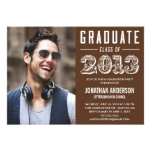 Poster Style Graduation Invitation