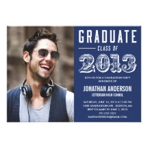 Poster Style Graduation Invitation