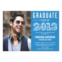 Poster Style Graduation Invitation