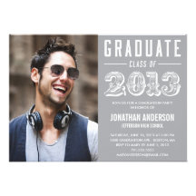 Poster Style Graduation Invitation