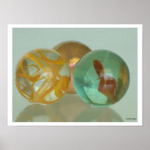 Poster - Three marbles