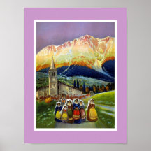 Poster Vintage Art ABRUZZO Italy