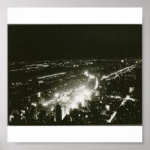 Poster-Vintage-New York at Night