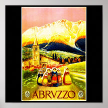 Poster-Vintage Travel-Abruzzo