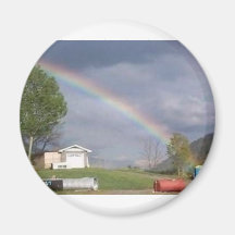 pot at the end of the rainbow refrigerator magnet