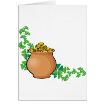 Pot of Gold Greeting Card
