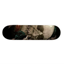 Pot Smoking Zombie Skull Skeleton Dude Wall Board Skate Board