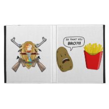 potato and fries iPad folio case