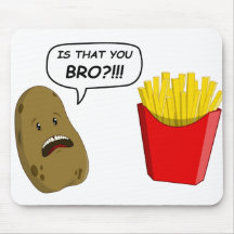 potato and fries mousepad