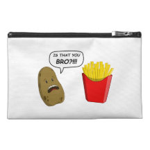 potato and fries travel accessory bags