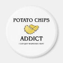 Potato Chips Addict Magnets