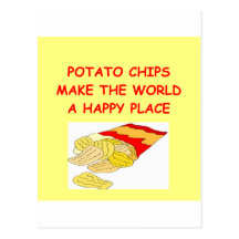 potato chips postcards