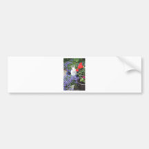 Potted rabbit bumper sticker