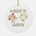 Poultry in Motion Christmas Ornaments
