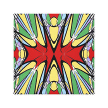 Pow Bam Abstract Wrapped Canvas Gallery Wrap Canvas