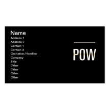 Pow Block Business Card