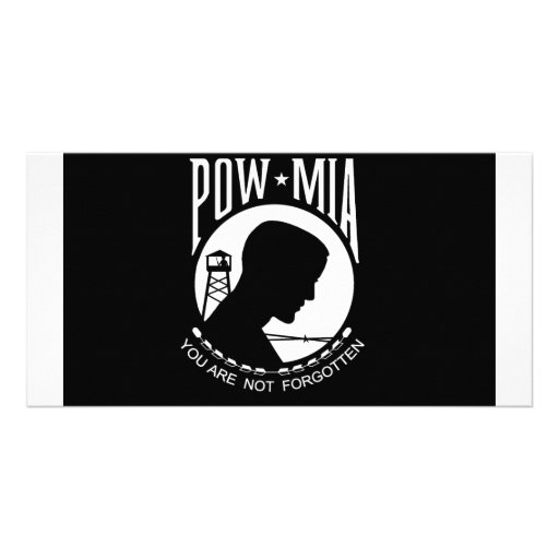 POW+MIA Flag Custom Photo Card
