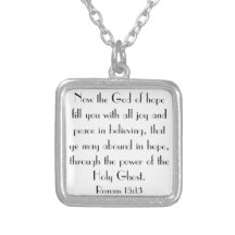 power of the Holy Ghost bible verse necklace