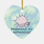 Powered By Cupcakes Christmas Tree Ornament