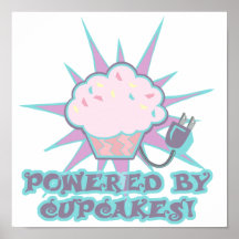 Powered By Cupcakes Print