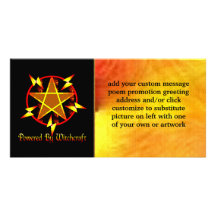 Powered By Witchcraft Customized Photo Card