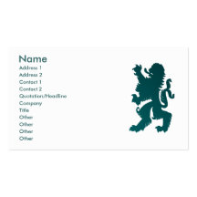 Powerful Lion Profile Card Business Card Template