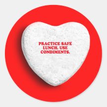PRACTICE SAFE LUNCH - USE CONDIMENTS STICKERS