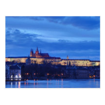 Prague castle post card