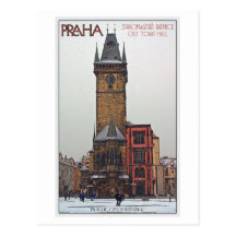 Prague - Old Town Hall Postcard