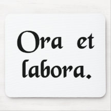 Pray and work. mouse pads