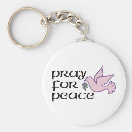 Pray For Peace Key Chains