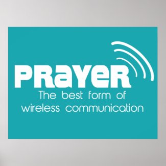 Christian Poster: Prayer the Best Form of Communication