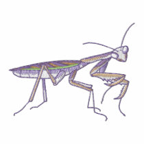 Praying Mantis embroidered shirts