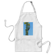Praying Mantis Pair on Clary Sage Plant Apron
