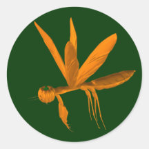 Praying Mantis Round Stickers