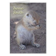 Praying Squirrel Card