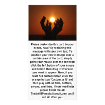 Praying to the Sun Picture Card